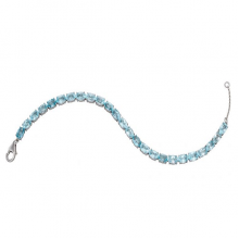 Semi-Precious Sky Blue Topaz Bracelet